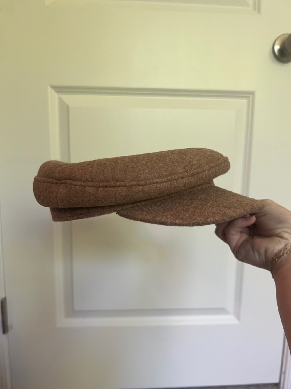 Universal Thread Newsboy Cap in warm brown - Picture 4 of 8